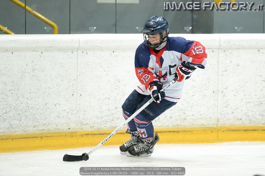2014-10-11 Aosta-Hockey Milano Rossoblu U14 0590 Andrea Tulliani